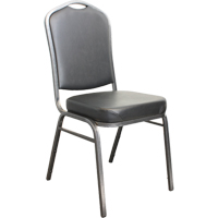 Stacking Chairs, Vinyl, 37" High, 275 lbs. Capacity, Black Nuna Depot Inc.