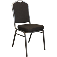 Stacking Chairs, Fabric, 37" High, 275 lbs. Capacity, Black Nuna Depot Inc.