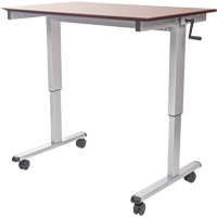 Postes de travail ajustables pour travail assis et debout , , 48-1/2" h x 59" la x 29-1/2" p, Noyer Nuna Depot Inc.