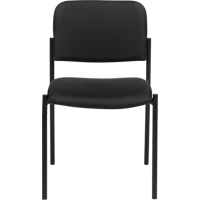 Chaises sans accoudoirs empilables, Tissu, Hauteur 32", Capacit&eacute; 300 lb, Noir Nuna Depot Inc.
