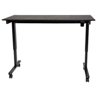 Adjustable Stand-Up Desk, Stand-Alone Desk, 45-1/4" H x 29-1/2" D, Black Nuna Depot Inc.