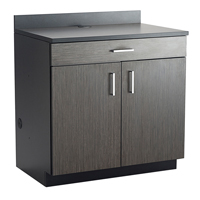 Armoire modulaire de base, M&eacute;lamine, 39" h x 36" la x 25" P, Nuit d'Asie/noir Nuna Depot Inc.