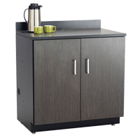 Armoire modulaire de base, M&eacute;lamine, 2 Tablettes, 39" h x 36" la x 25" P, Nuit d'Asie/noir Nuna Depot Inc.
