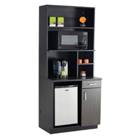 Armoire modulaire, M&eacute;lamine, 39" h x 36" la x 25" P, Nuit d'Asie/noir Nuna Depot Inc.