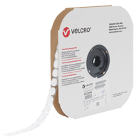 Attache Velcoin, Boucle, 3/4" dia., Adh&eacute;sif, Blanc Nuna Depot Inc.