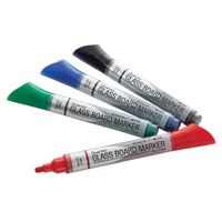 Premium Glass Dry-Erase Markers, Assorted, Bullet Tip Nuna Depot Inc.