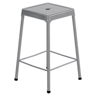 Counter Stool, Stationary, Fixed, 25", Steel Seat, Grey Nuna Depot Inc.