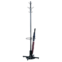 Coat Rack with Umbrella Stand, 70" H, Black, 4 Hook(s) Nuna Depot Inc.