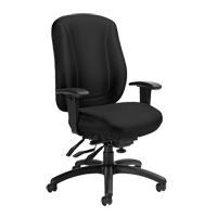 Overtime High Back Chair, Fabric, Black, 300 lbs. Capacity Nuna Depot Inc.