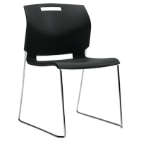 Chaise, Plastique, Hauteur 32-1/2", Capacit&eacute; 300 lb, Noir Nuna Depot Inc.