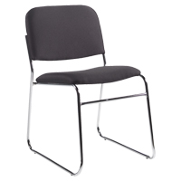 Chaise sans accoudoirs, Tissu, Hauteur 30", Capacit&eacute; 200 lb, Noir Nuna Depot Inc.