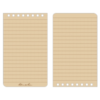 Pocket Top-Spiral Notebook, Soft Cover, Tan, 100 Pages, 3" W x 5" L Nuna Depot Inc.