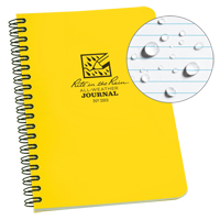 Carnet de notes de poche &agrave; spirale lat&eacute;rale, Couverture souple, Jaune, 64 Pages, 4-5/8" , 7"  Nuna Depot Inc.