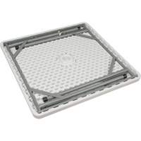 Table pliante, Carr&eacute;e, 34" l x 34" la, Poly&eacute;thyl&egrave;ne, Blanc Nuna Depot Inc.