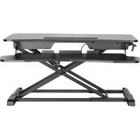 Poste de travail assis-debout Goya, Mod&egrave;le de bureau, 22" h x 31-1/2" la x 24" p, Noir Nuna Depot Inc.