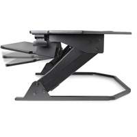 Goya Sit-Stand Corner Work Station, Desktop Unit, 20" H x 42" W x 37-4/5" D, Black Nuna Depot Inc.