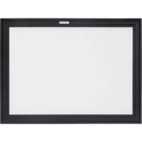 Black MDF Frame Whiteboard, Dry-Erase/Magnetic, 24" W x 18" H Nuna Depot Inc.