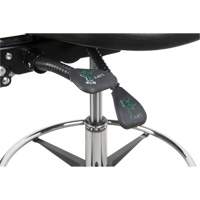 Tabouret robuste et ergonomique, Mobile, Ajustable, 39" - 48", Polyur&eacute;thane Si&egrave;ge, Noir Nuna Depot Inc.