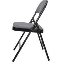 Deluxe Fabric Padded Folding Chair, Steel, Grey, 300 lbs. Weight Capacity Nuna Depot Inc.