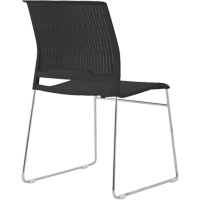Stacking Chairs, Polypropylene, 32-3/8" High, 250 lbs. Capacity, Black Nuna Depot Inc.
