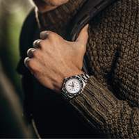 Grande montre automatique de plong&eacute;e &eacute;dition arctique GSAR avec bracelet en acier inoxydable, Num&eacute;rique, &agrave; piles, 41 mm, Argent Nuna Depot Inc.