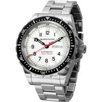 Tr&egrave;s grande montre automatique &eacute;dition arctique avec jour/date avec bracelet en acier inoxydable, Num&eacute;rique, &agrave; piles, 46 mm, Argent Nuna Depot Inc.