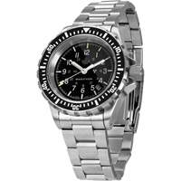 Grande montre automatique de plong&eacute;e avec feuille d'&eacute;rable gris et bracelet en acier inoxydable, Num&eacute;rique, &agrave; piles, 41 mm, Argent Nuna Depot Inc.