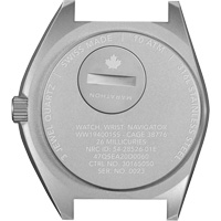 Montre Steel Navigator sur ensemble bracelet en caoutchouc noir de trois morceaux, Num&eacute;rique, &agrave; piles, 41 mm, Noir Nuna Depot Inc.