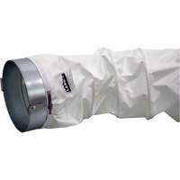 White 12" x 12' Distribution Ducting Kit, Adapter & Clamp Nuna Depot Inc.