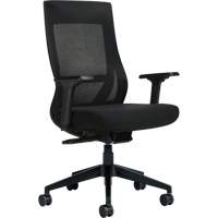 Chaise &agrave; dossier moyen avec m&eacute;canisme &agrave; basculement synchronis&eacute; &agrave; d&eacute;tection de poids , Mailles, Noir Nuna Depot Inc.