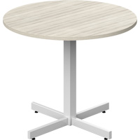 Table ronde &agrave; hauteur r&eacute;glable Newland, 36" lo x 36" la x 29" h, Dessus de 1", Stratifi&eacute;, Havane Nuna Depot Inc.