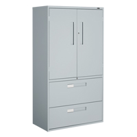 Armoire Multi-Stor, Acier, 3 Tablettes, 65-1/4" h x 36" la x 18" P, Gris Nuna Depot Inc.