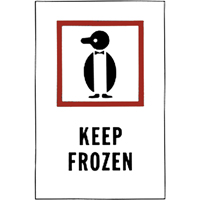"Keep Frozen" Special Handling Labels, 6" L x 4" W, Red on White Nuna Depot Inc.