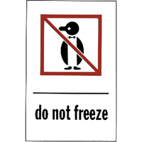 "Do Not Freeze" Special Handling Labels, 6" L x 4" W, Red on White Nuna Depot Inc.