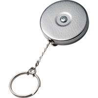 Porte-cl&eacute;s autor&eacute;tractable de s&eacute;rie Original, Chrome, C&acirc;ble 24", Fixation Agrafe de ceinture Nuna Depot Inc.