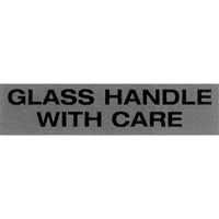 "Glass Handle with Care" Special Handling Labels, 5" L x 2" W, Black on Red Nuna Depot Inc.