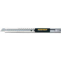 Couteau de pr&eacute;cision pour travaux de s&eacute;rie standard, 9 mm, Acier inoxydable, Prise en Acier inoxydable Nuna Depot Inc.