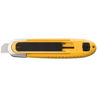 Couteau de s&eacute;curit&eacute; autor&eacute;tractable automatique, 15 mm, Acier au carbone, Prise en Plastique Nuna Depot Inc.