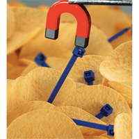 Metal Detectable Cable Ties, 5-9/10" L, 30 lbs. Tensile Strength Nuna Depot Inc.