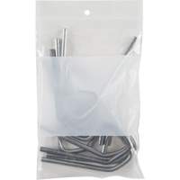 Sacs en poly avec espace inscriptible blanc, Refermable, 6" x 4", 2 mils Nuna Depot Inc.
