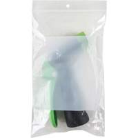 Sacs en poly avec espace inscriptible blanc, Refermable, 8" x 5", 2 mils Nuna Depot Inc.