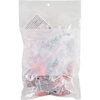 Sacs en poly avec espace inscriptible blanc, Refermable, 9" x 6", 2 mils Nuna Depot Inc.