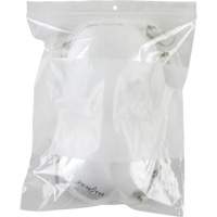 Sacs en poly avec espace inscriptible blanc, Refermable, 10" x 8", 2 mils Nuna Depot Inc.