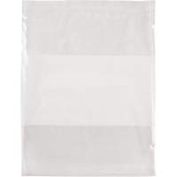 Sacs en poly avec espace inscriptible blanc, Refermable, 15" x 12", 2 mils Nuna Depot Inc.