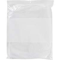 Sacs en poly avec espace inscriptible blanc, Refermable, 15" x 12", 2 mils Nuna Depot Inc.
