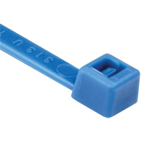 T Series Cable Ties, 8" Long, 50 lbs. Tensile Strength, Blue Nuna Depot Inc.
