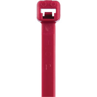 T Series Cable Ties, 8" Long, 50 lbs. Tensile Strength, Red Nuna Depot Inc.