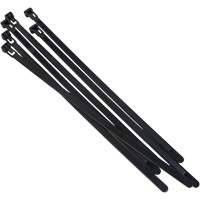 Attache-c&acirc;ble r&eacute;utilisable, Longueur 8", R&eacute;sistance &agrave; la traction 50 lb, Noir Nuna Depot Inc.