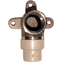 Coude applique 90° monobloc, Noeud x FPT, Laiton/PVC-C, 3/4" Nuna Depot Inc.