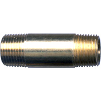 Raccord long, Laiton, 1/4", NPT x NPT Nuna Depot Inc.